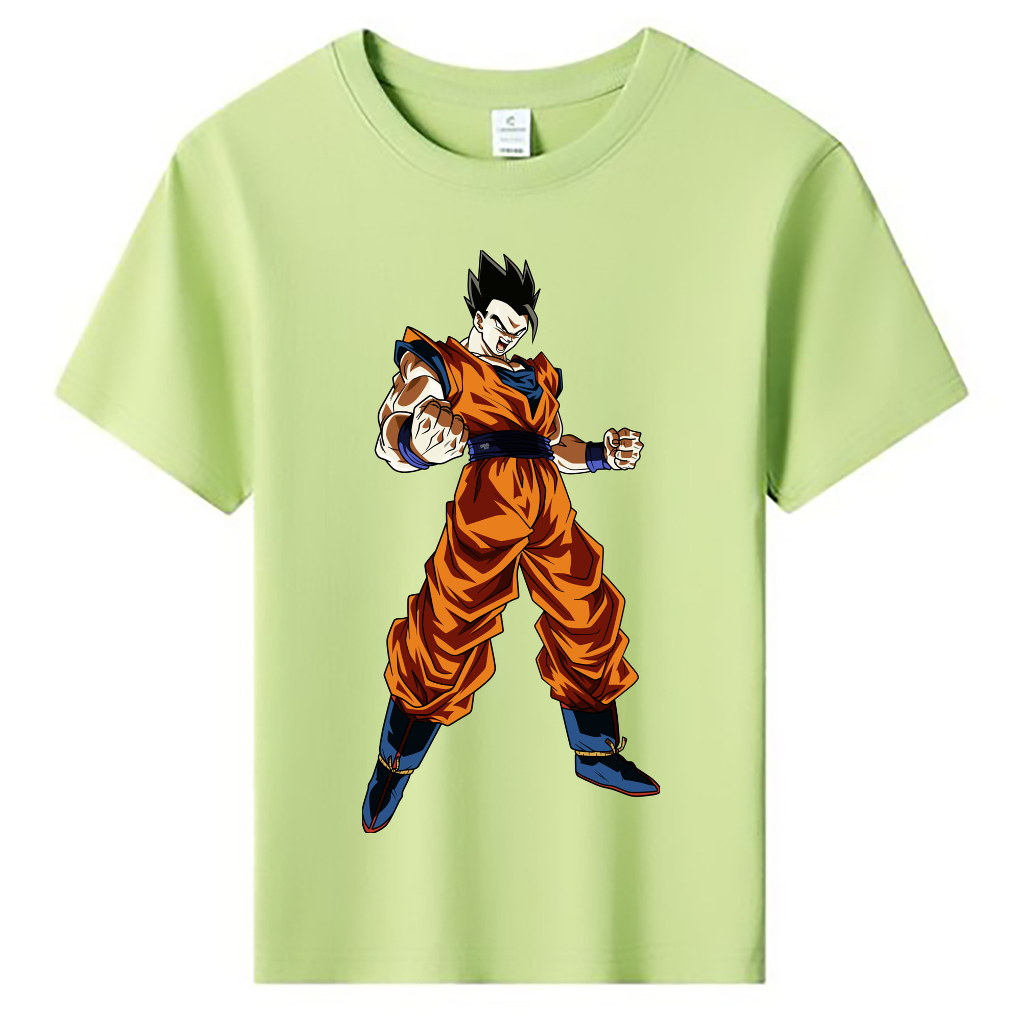 （画像用） ドラゴンボール 孫 悟飯（そんごはん）DRAGON BALL Son Gohan 綿100％キッズTシャツ（フロントプリント）